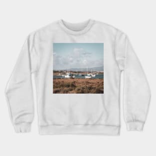 Harbour in Alvor, Portugal Crewneck Sweatshirt